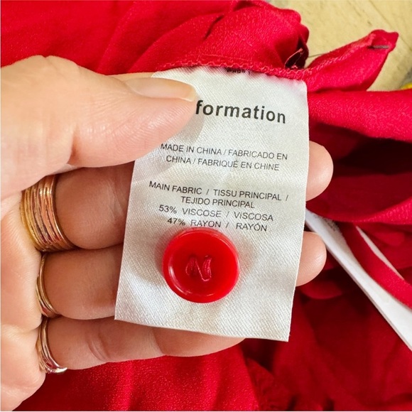 Reformation red Tayler midi dress NWT - Picture 9 of 10